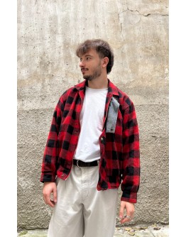 Vintage unisex μάλλινο καρό jacket L