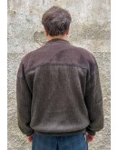 Vintage unisex δερμάτινο & μάλλινο jacket L