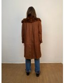 Vintage μακρύ suede δερμάτινο jacket L