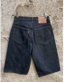 Vintage denim μαύρη βερμούδα XS