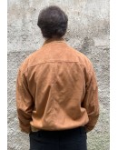 Vintage unisex leather suede bomber jacket L