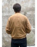 Vintage unisex leather suede bomber jacket L