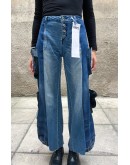 Reworked handmade denim παντελόνι S