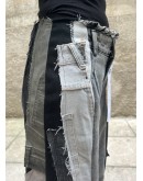 Reworked handmade denim παντελόνι Μ