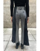 Reworked handmade denim παντελόνι Μ