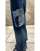 Reworked handmade denim παντελόνι Μ