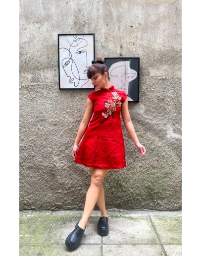 Vintage Qipao φόρεμα S