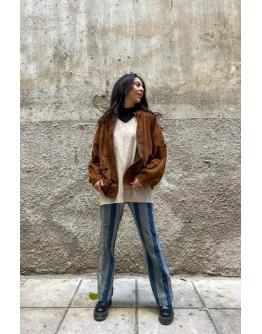 Vintage suede δερμάτινο jacket M