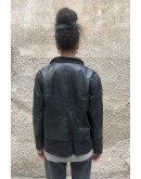 Vintage δερμάτινο jacket με suede λεπτομέρειες S