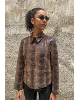 Vintage snake skin jacket M