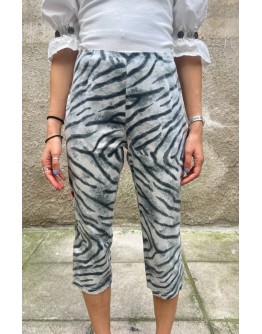 Vintage animal print capri παντελόνι L