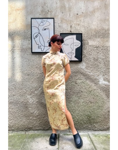 Vintage Qipao φόρεμα L