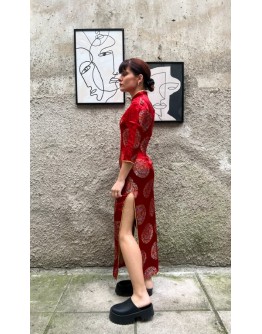 Vintage Qipao φόρεμα XS